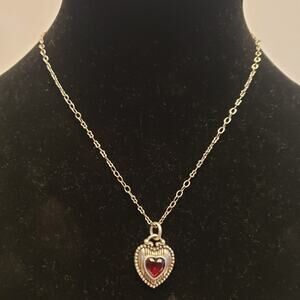 RARE BRIGHTON Cherished love‎ red heart necklace